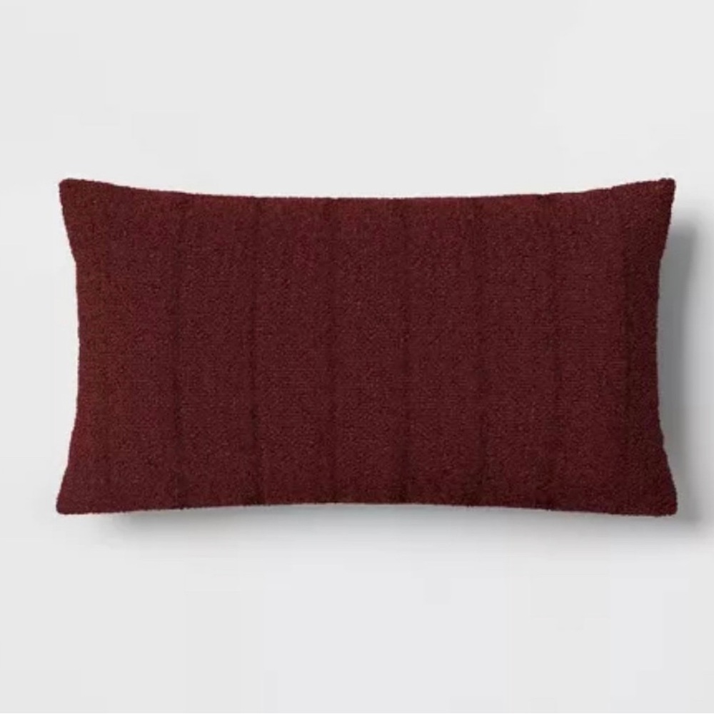 Oversized Channeled Boucle Lumbar Throw Pillow - Threshold™
